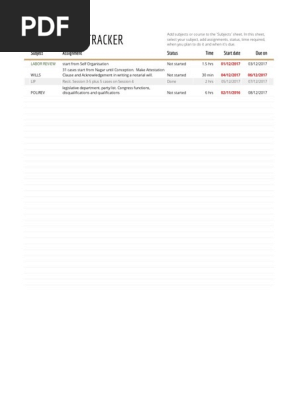 Assignment Tracker