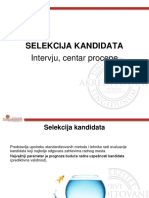 Predstavljanje Poslodavcu - Selekcija