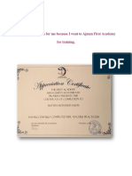 formal course certificates