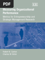 Carton R.B., Hofer C.W. Measuring Organizational Performance