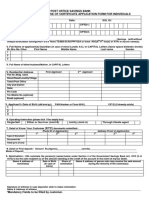 POST OFFICE ACCOUNT APPLICATION