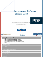 YES BANK Modi Govt Report Card Nov 2017
