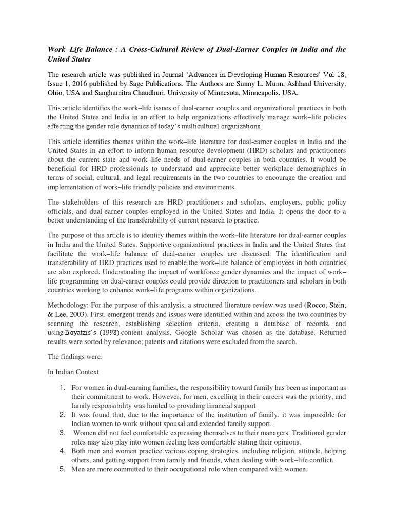 Work-Life Balance Review | PDF | Work–Life Balance | Telecommuting