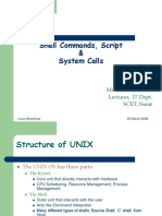 Shell Commands Script System Calls