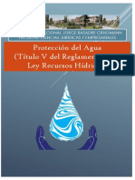 Proteccion Del Agua Ley de Recursos Hídricos