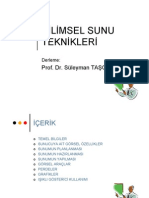 Bilimsel Sunu Teknikleri - Prof. Dr. Süleyman TAŞGETİREN