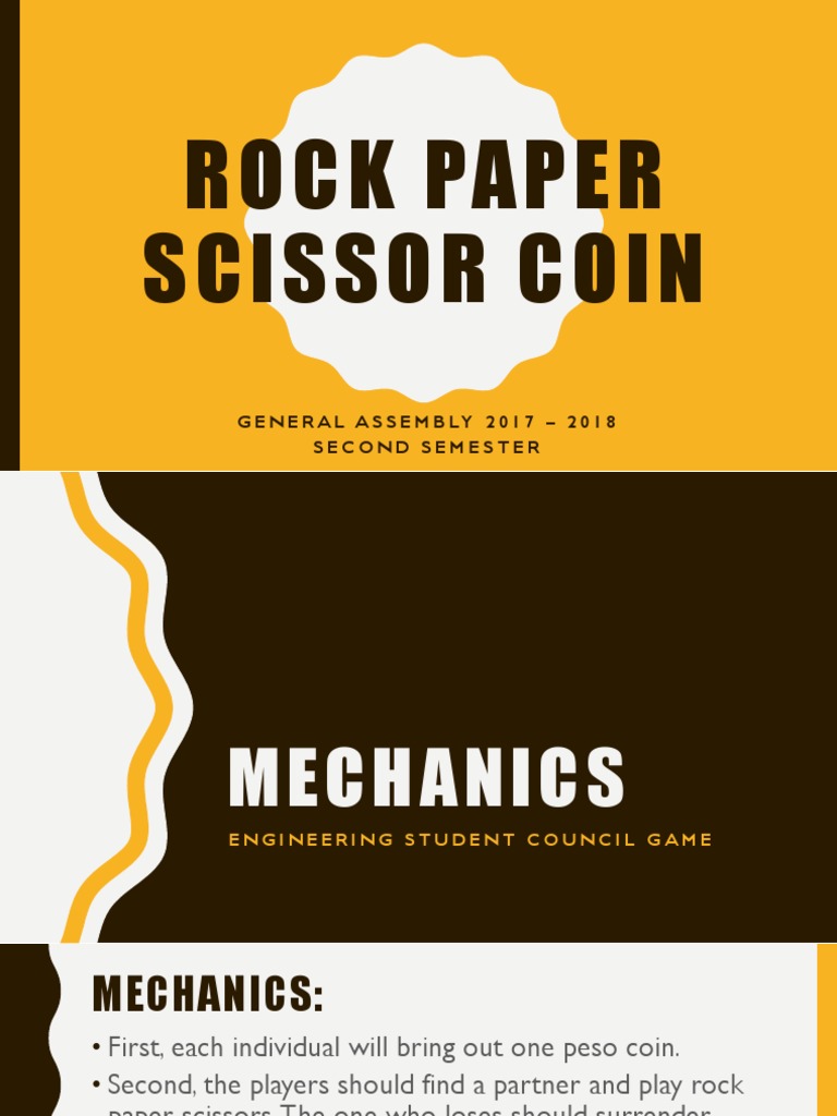 Rock Paper Scissors Coin Game Rules | PDF