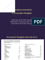 Estimating Uncertainty in Ecosystem Budgets