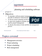 Project Management: Organising, Planning and Scheduling Software Projects Objectives