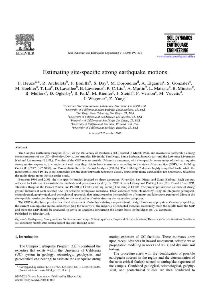 153d PDF | PDF | Earthquakes | Spectral Density