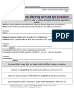 Clauses and Phrases Showing Contrast and Exception: (Subject)