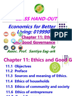Class Hand-Out: Economics For Better Living: 01999041