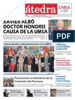 Xavier Albó Doctor Honoris Causa de La Umsa: Posesionan A Miembros de La Comisión de Procesos