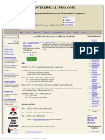 Lateral Earth Pressure Coefficient On The Geotechnical Information Website