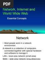 Network, Internet and World Wide Web: Essential Concepts