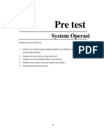 Pre Test Sistem Operasi