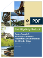 Designing a Three-Span Continuous Horizontally Curved Composite Steel I-Girder Bridge