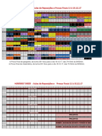 Horário Das Provas Finais - 11 À 15.12.17