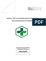 Budaya Mutu Dan Keselamatn Pasien Dalam Pelayanan Klinis Di Puskesmas