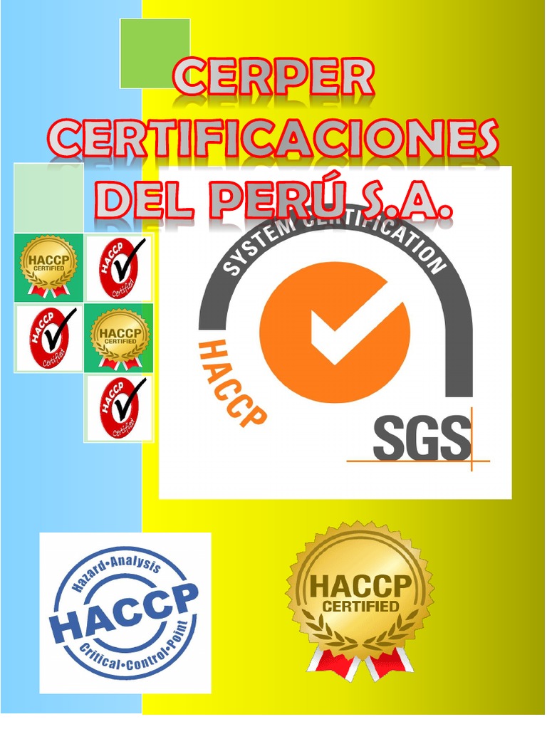 Certificaciones y Servicios de CERPER | PDF | Análisis de Riesgo y ...