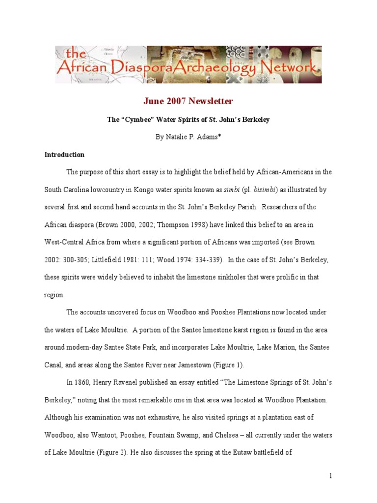 Cymbee Water Spirits of St. John's Berkeley | PDF | Slavery