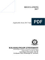 Regulations 2017: Kalasalingam University