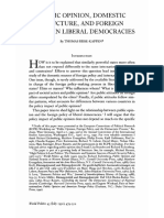 Risse‐Kappen, Thomas (1991) ‘Public Opinion, Domestic Structure, And Foreign Policy In