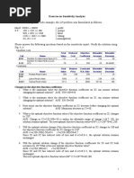 Chap4 Exercise On Sensitivity Analysis Solution