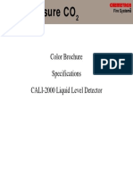 High Pressure CO: Color Brochure Specifications CALI-2000 Liquid Level Detector