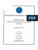 Department of Revenue Briefing Book - FY19 Consensus Revenue Estimate Hearing 