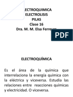 Clase 16-Electroquimica, Electrolisis y Pilas-1