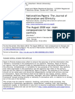 Nationalities Papers Volume 40 Issue 5 2012 [Doi 10.1080%2F00905992.2012.705270] Nodia, Ghia -- The August 2008 War- Main Consequences for Georgia and Its Conflicts