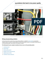 6 Wiring and Grounding Problems That Lead to Low Power Quality