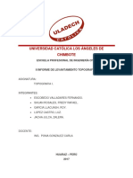 Informe de Levantamiento Topografico