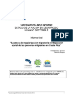 Acceso A La Regularización Migratoria e Integración