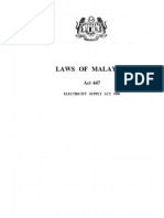 Laws of Malaysia: Electricity Supply Act 1990