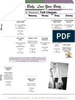 Fall '10 Schedule