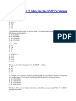 Soal UN Matematika SMP 2014