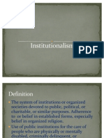 Institutional Ism