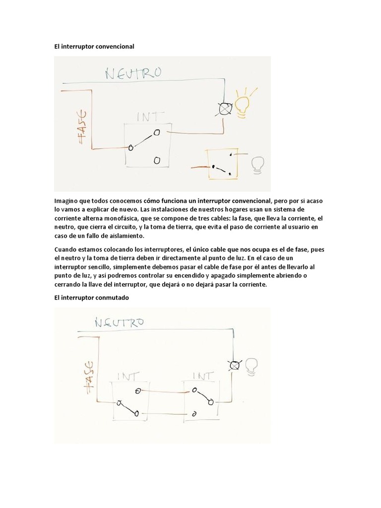 El Interruptor Comun | PDF | Corriente eléctrica | Electricidad
