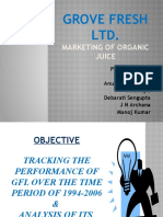 Grove Fresh LTD.: Marketing of Organic Juice