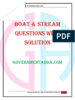GovernmentAdda.com | Daily Visit: Speed of Current & Boat Questions