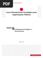 Módulo 6 - O Planejamento Estratégico e o Plano Plurianual