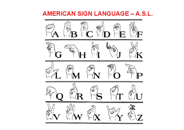 American Sign Language | PDF