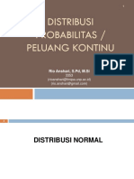 Distribusi Peluang Kontinu