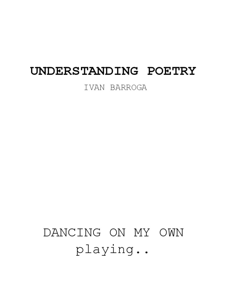 Understanding Poetry | PDF | Symbols | Poetry