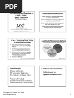 LSVT Loud Patient Lecture Handout 2014