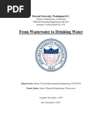 From Waste Water to Drinking Water - Howard University - Research Paper