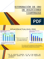 Recuperación de Oro de Soluciones Cianuradas