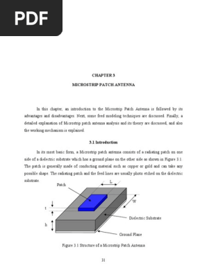 Overview of Microstrip Patch Antennas | PDF | Antenna (Radio